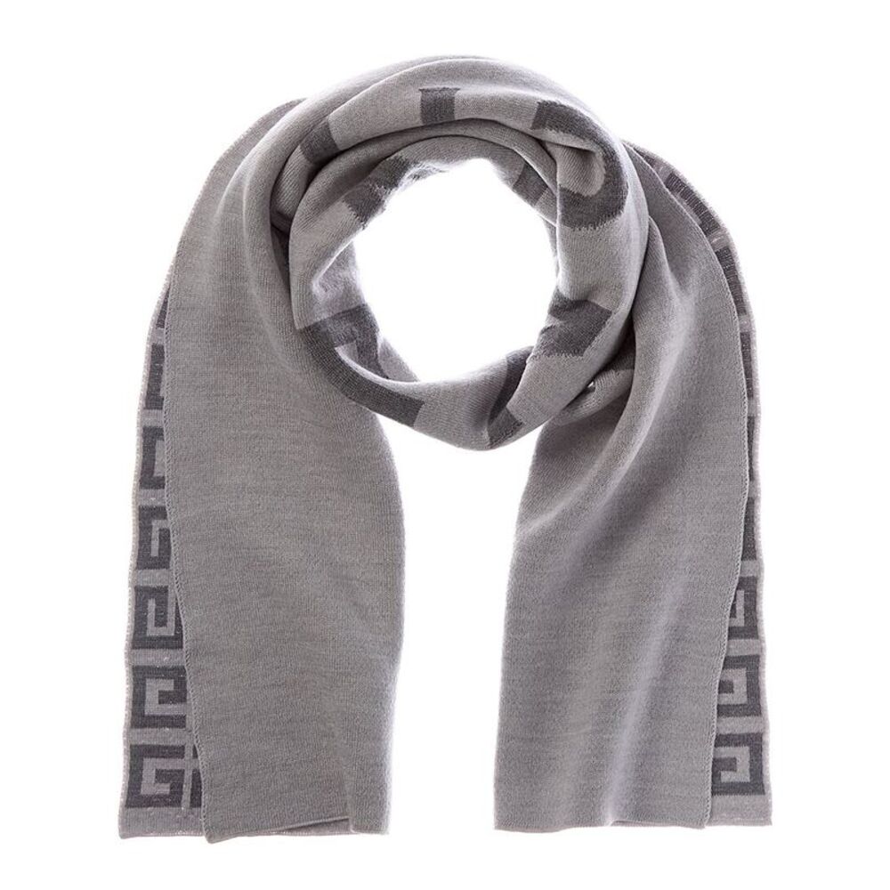Givenchy 4G Logo Wool Scarf, Grey